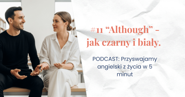 Dwie osoby, kobieta ubrana na biało i mężczyzna na czarno. Oboje rozmawiają. W tle widać bibliotekę. Obok napis z tytułem artykułu.